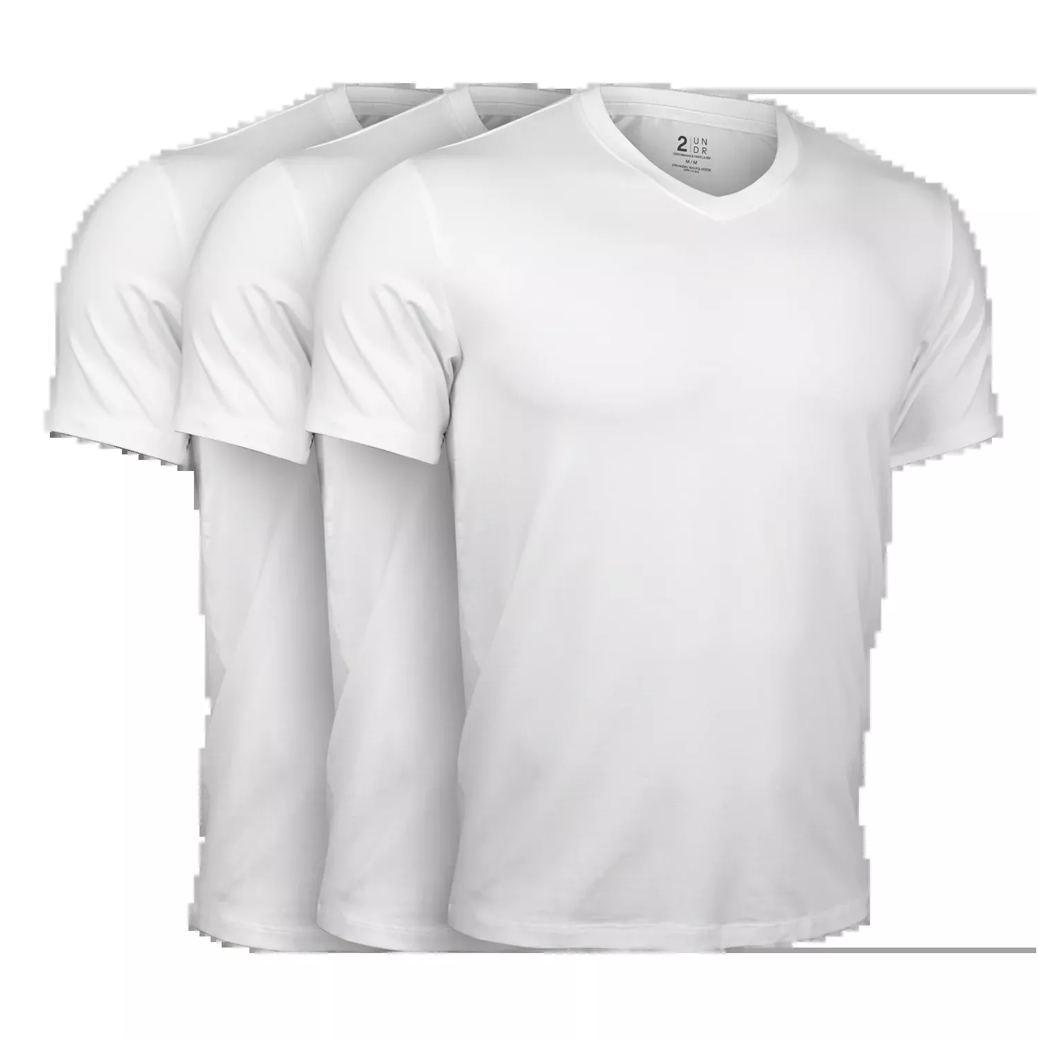 Luxury V Neck Tee - White 3 Pack