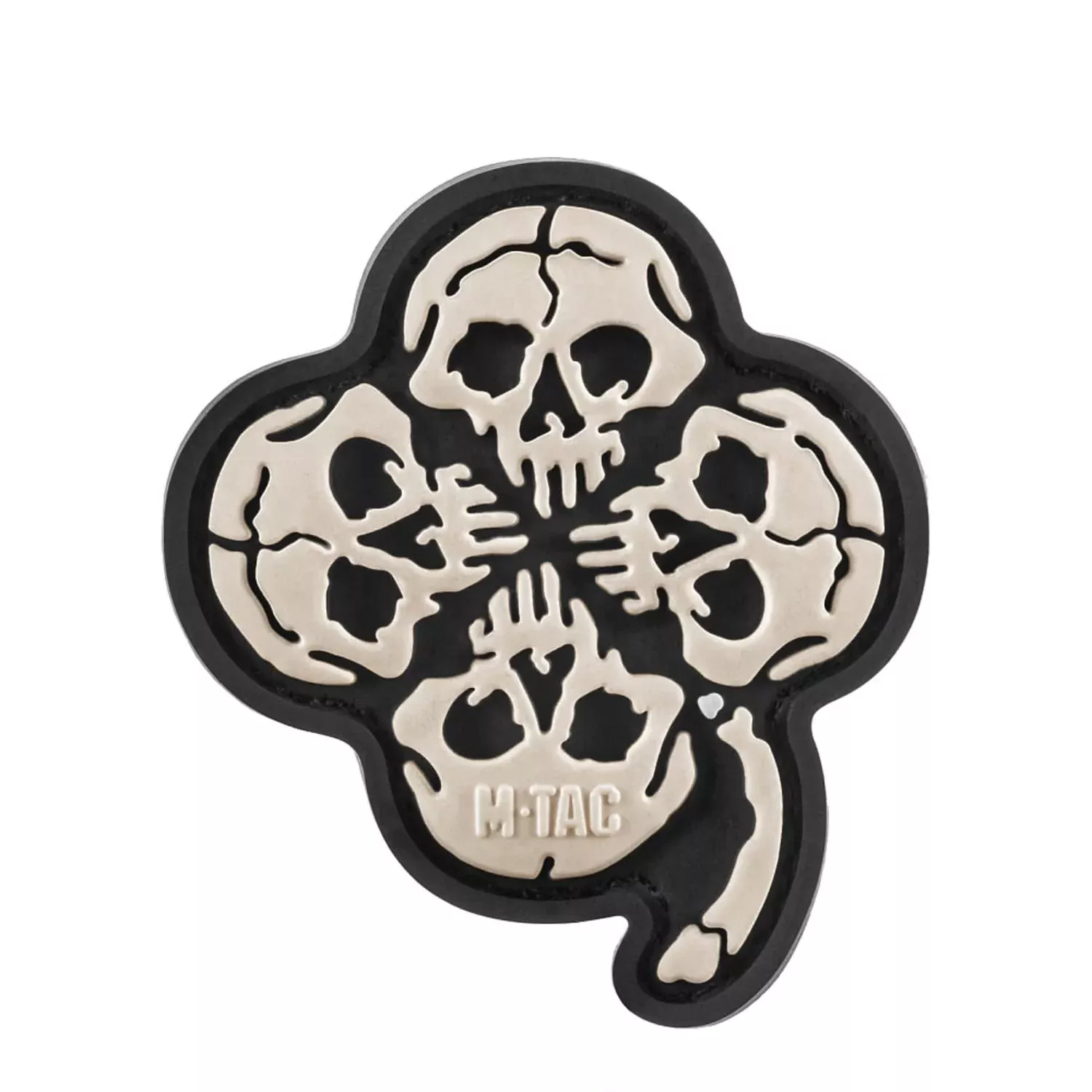 M-Tac Patch Clover with Skull 3D PVC