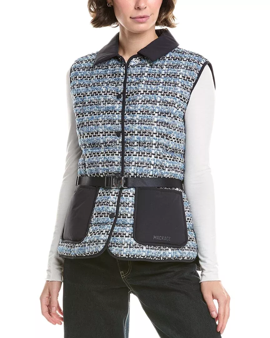 Mackage Francine Tweed Down Vest