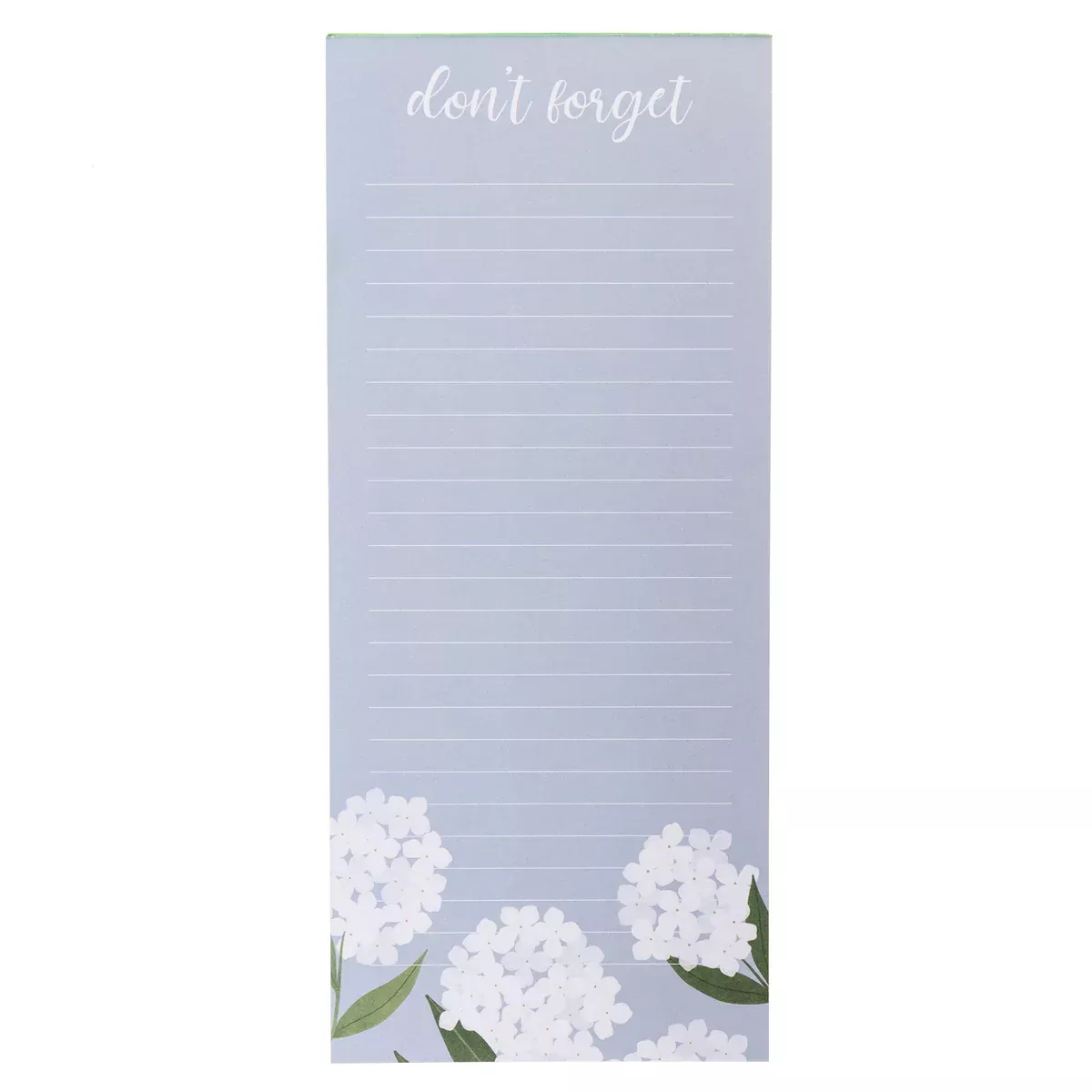Magnetic Notepad - White Hydrangea