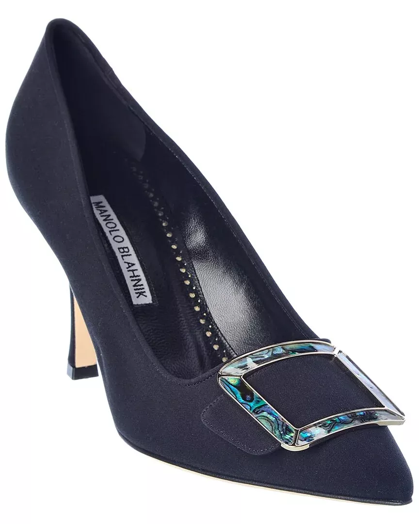 Manolo Blahnik Maysale 90 Silk Pump