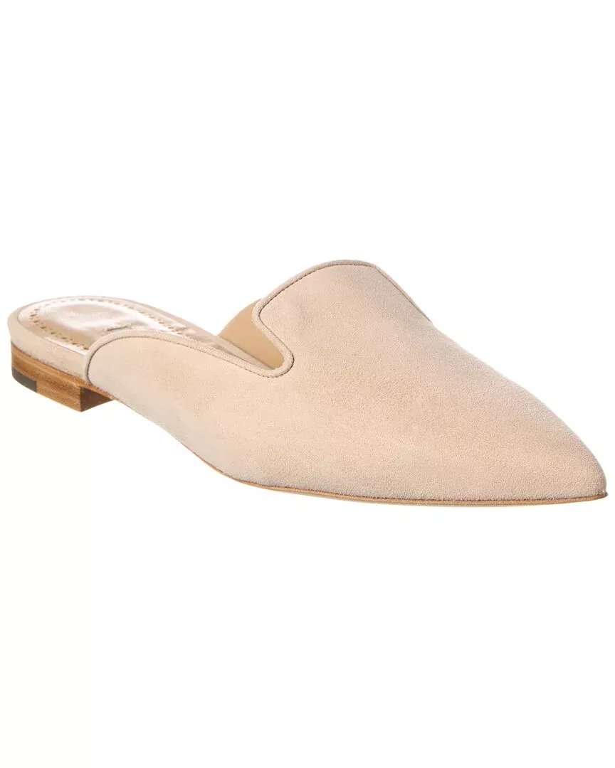 Manolo Blahnik Wilfa Suede Mule