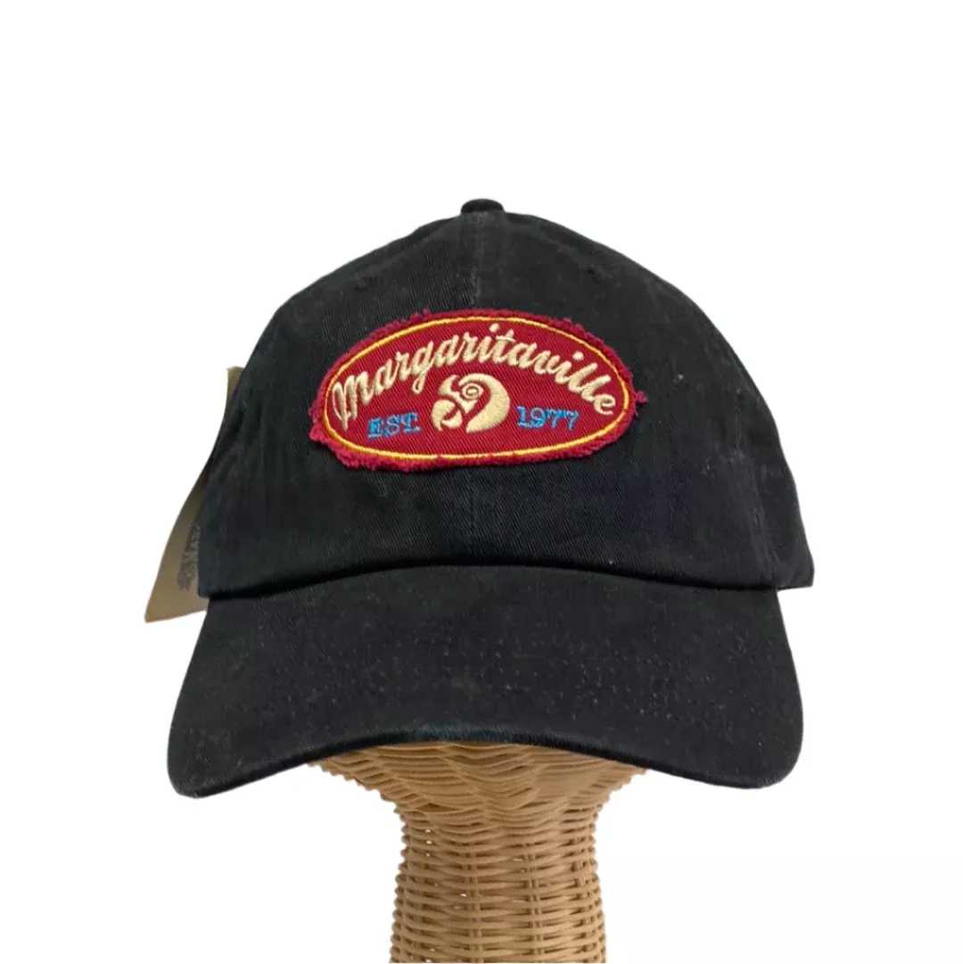 Margaritaville EST1977 Logo Patch Hat-Black