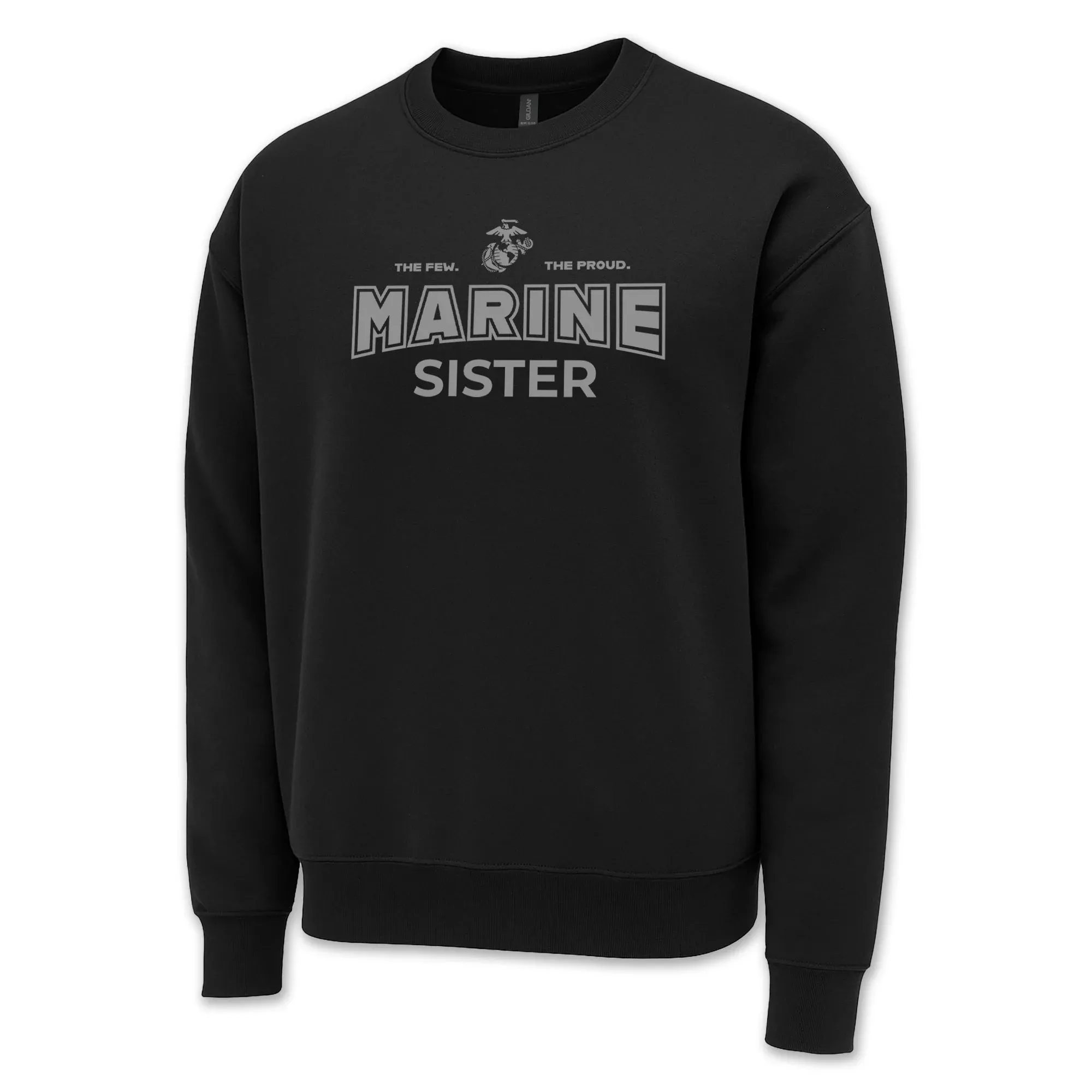 Marines Sister Crewneck (Black)