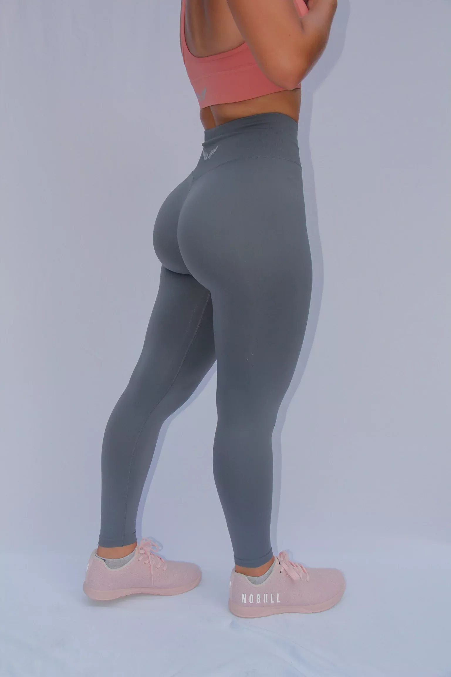 Matte Blue Scrunch Leggings