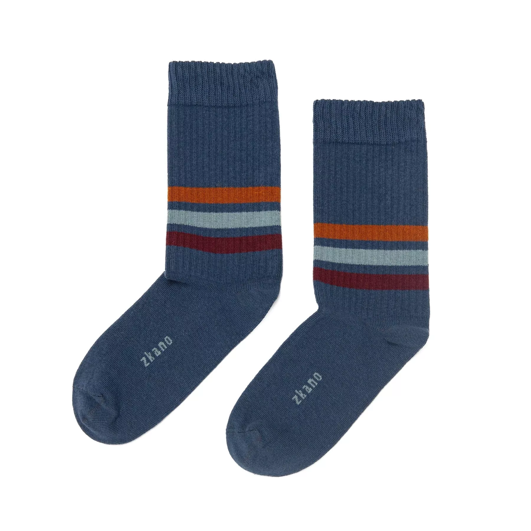 Mens Socks - Mid Stripe Ribbed