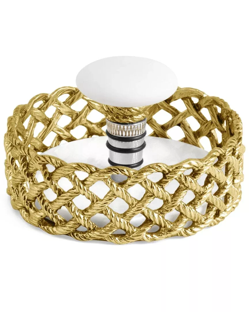 Michael Aram Love Knot Coaster & Stopper Set