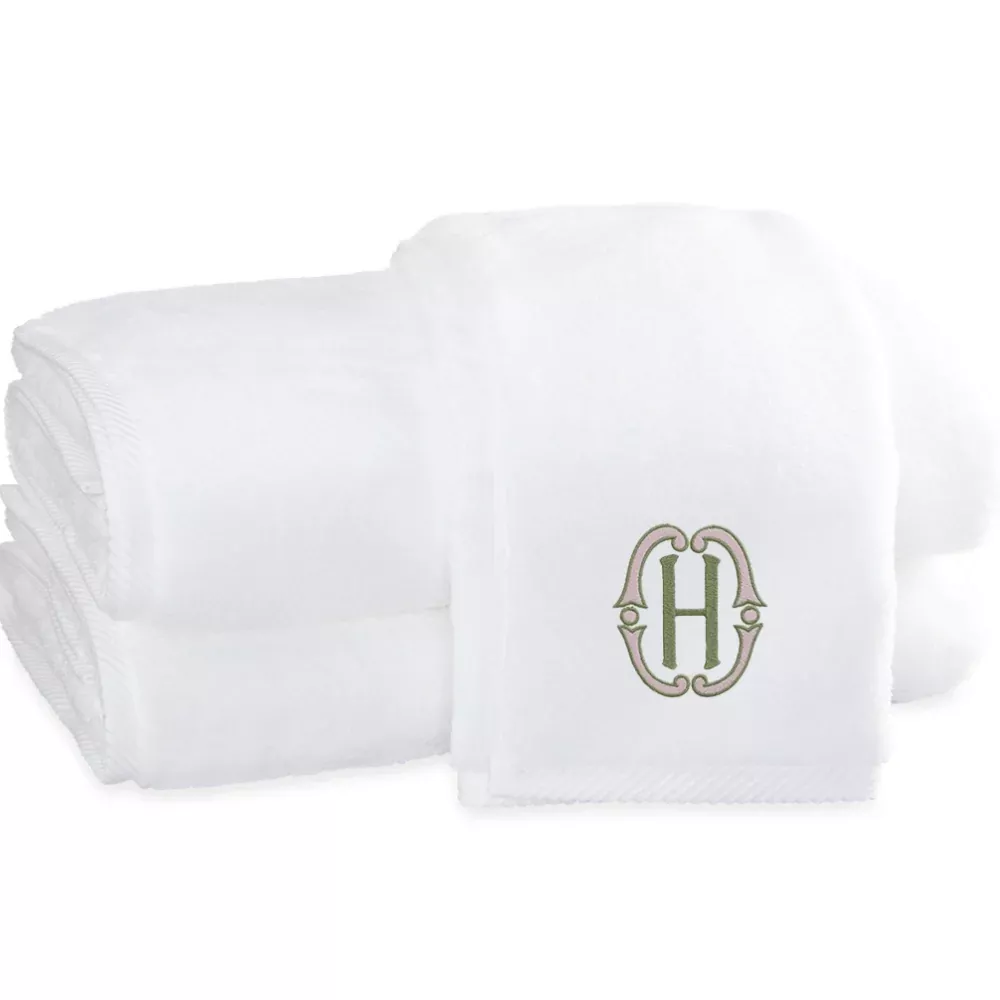 MILAGRO WHITE TOWEL BUNDLE WITH EMBROIDERY