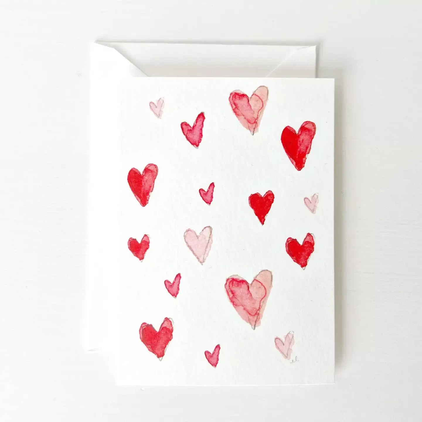 Mini Notecard - Hearts
