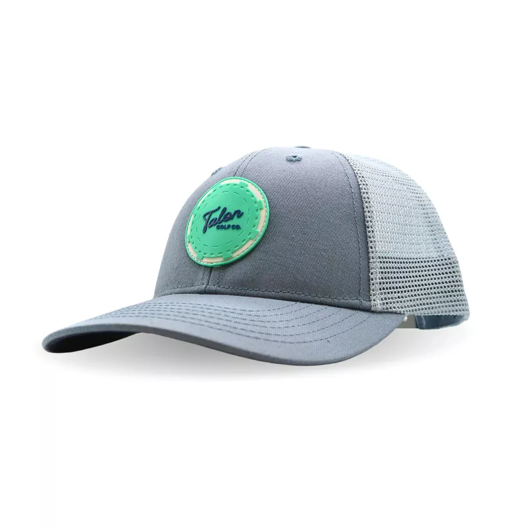 Mint Poker Chip Trucker Hat