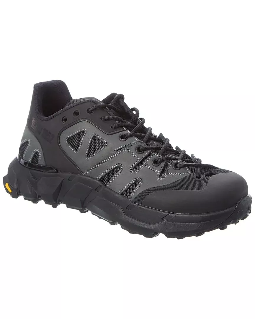 Moncler Silencio Leather-Trim Sneaker