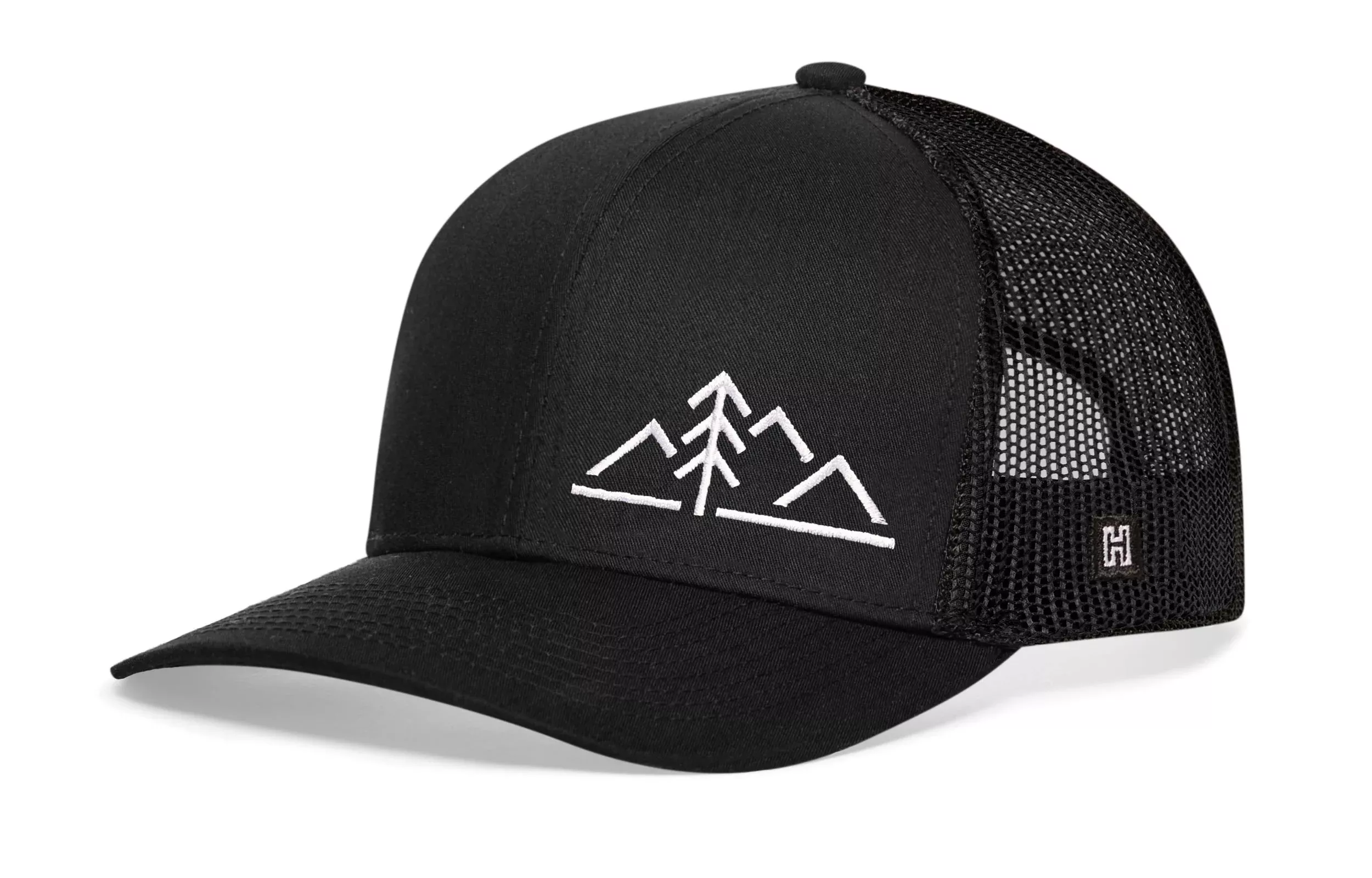 Mountains with Pine Trucker Hat|Outdoors Snapback