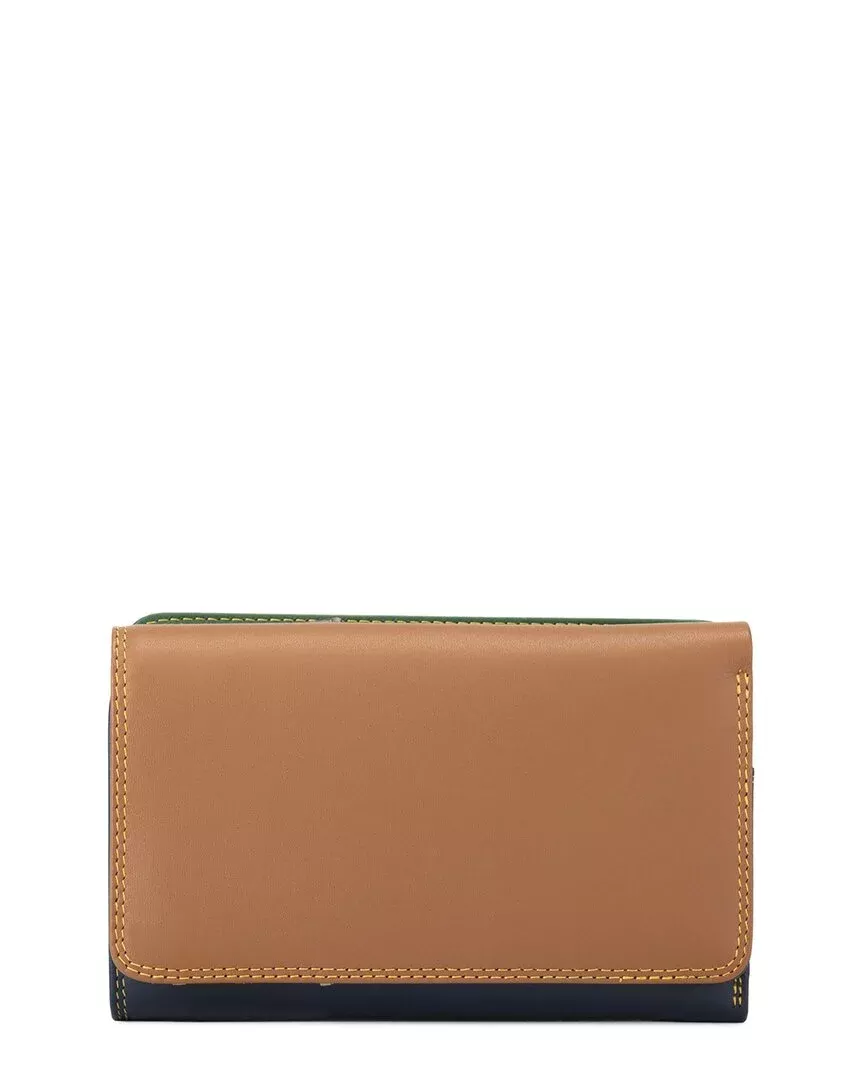 Mywalit Medium Leather Tri-Fold Outer Zip Purse