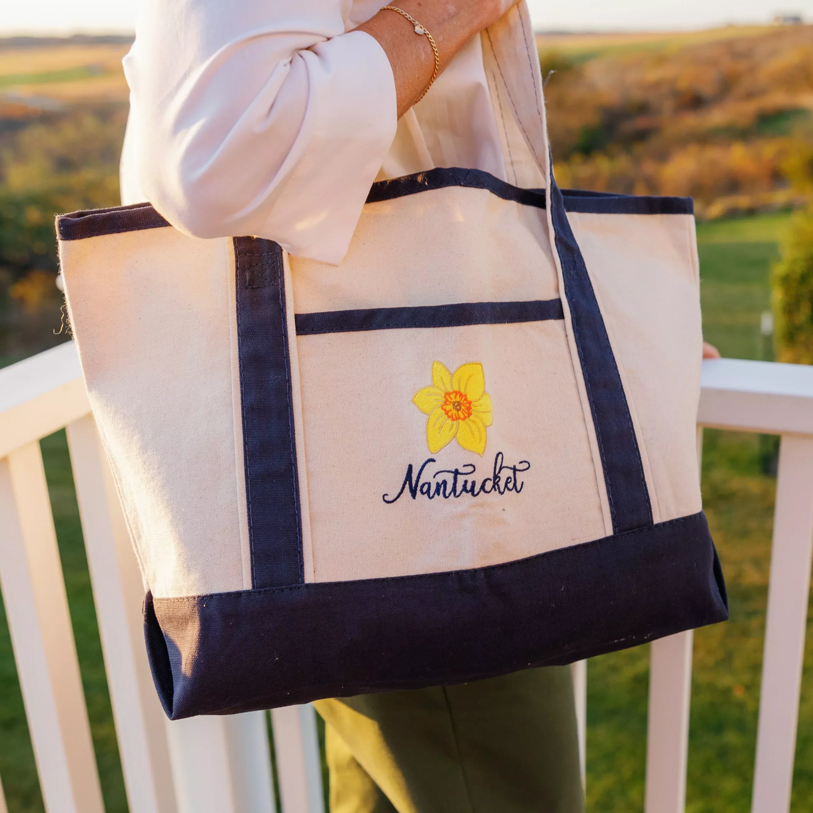 Nantucket Daffodil Tote Bag