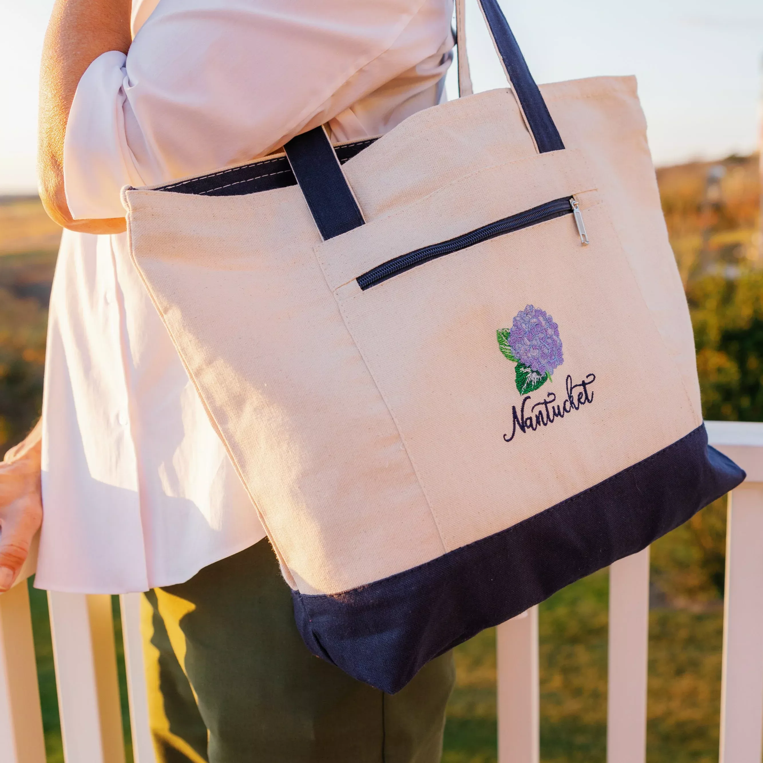 Nantucket Hydrangea Tote Bag