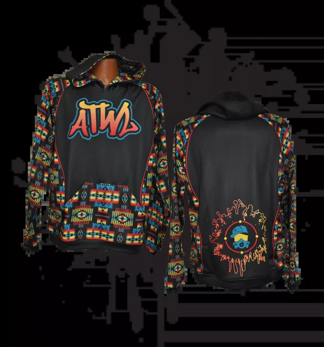 NATIVE PATTERN HOODY
