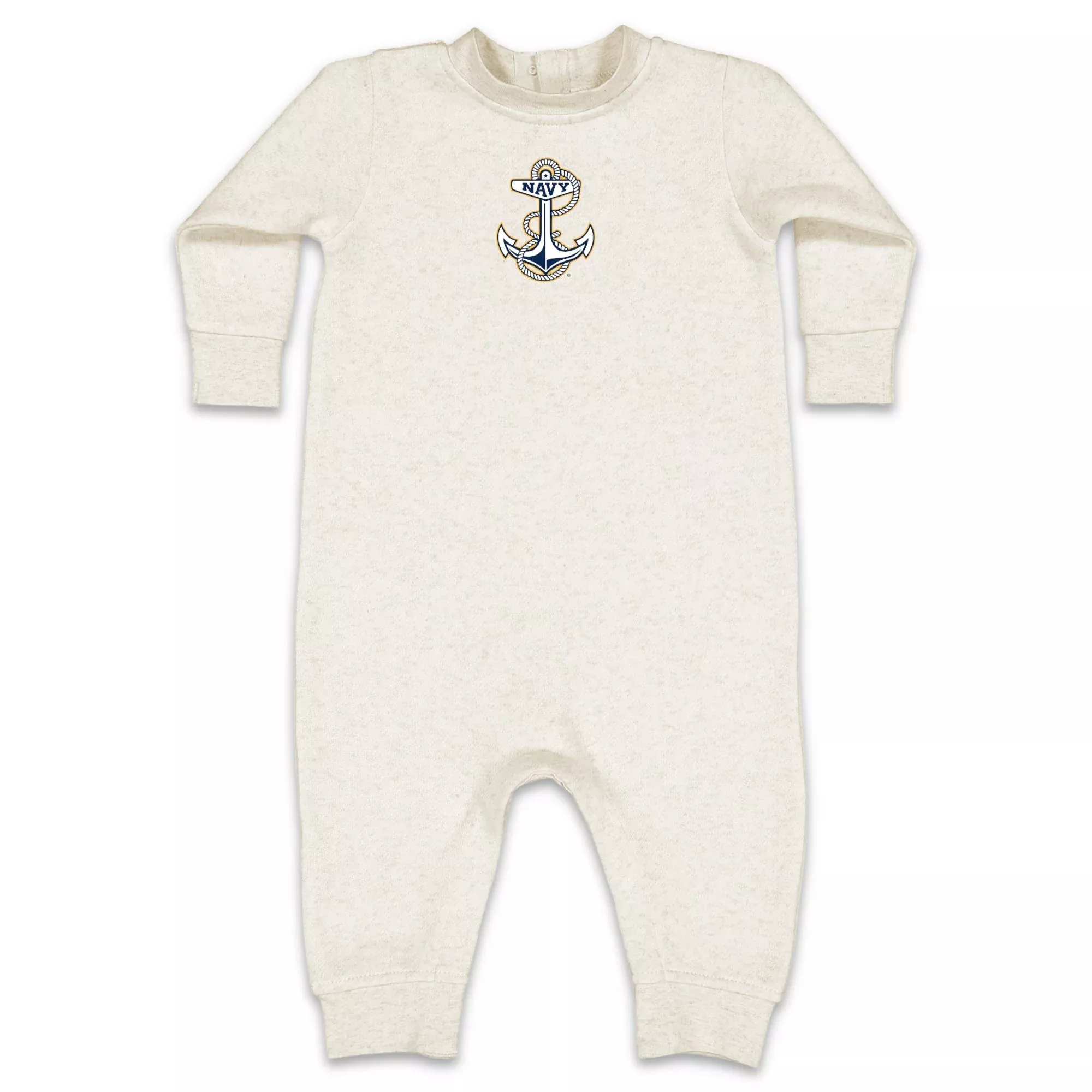 Navy Anchor Infant Fleece