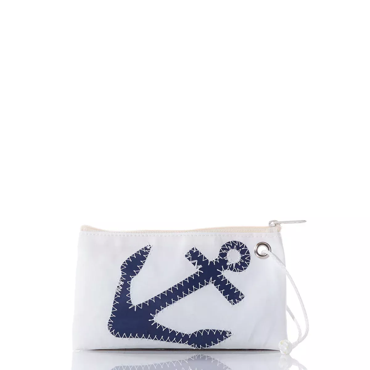 Navy Anchor Wristlet