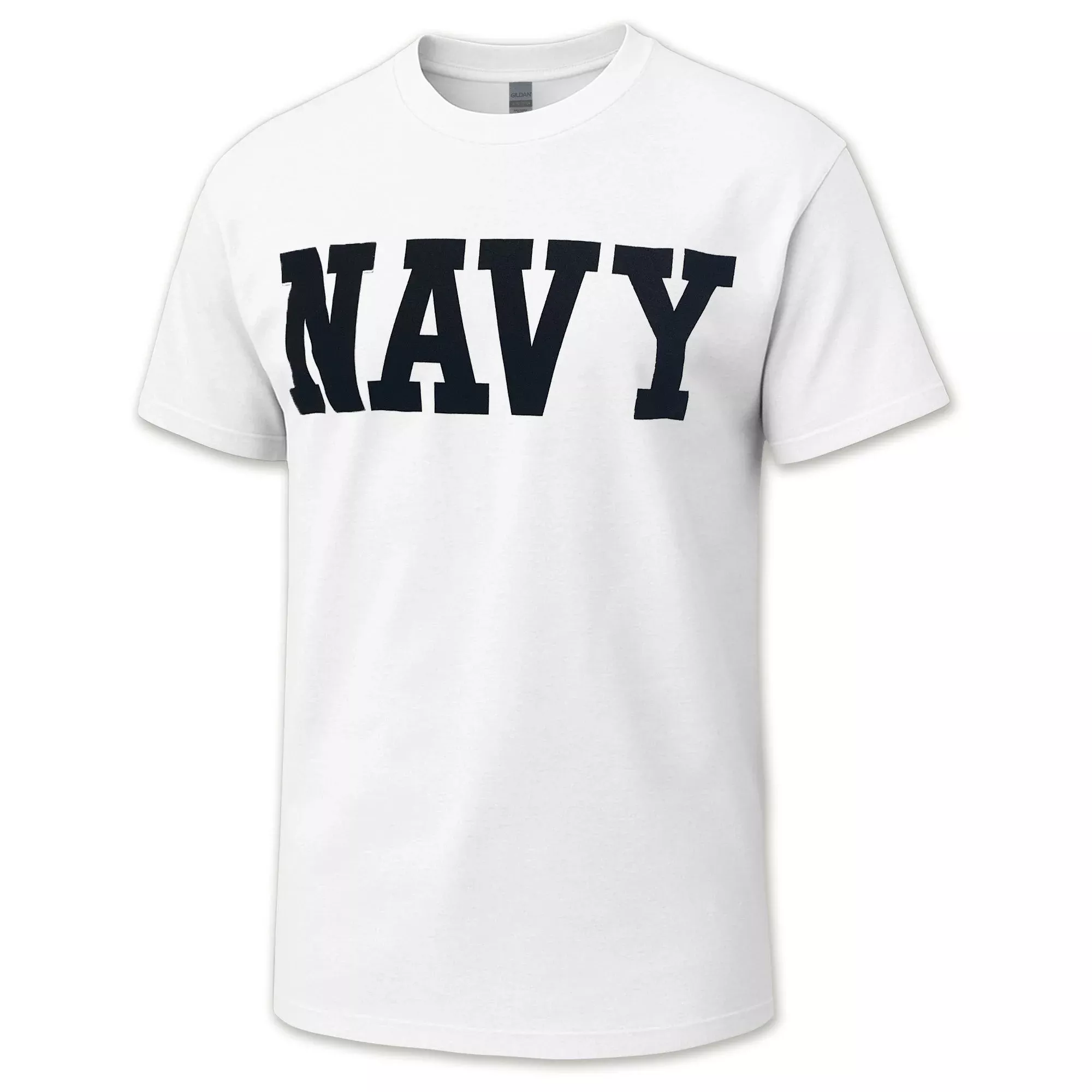 Navy Core Logo T-Shirt (White)