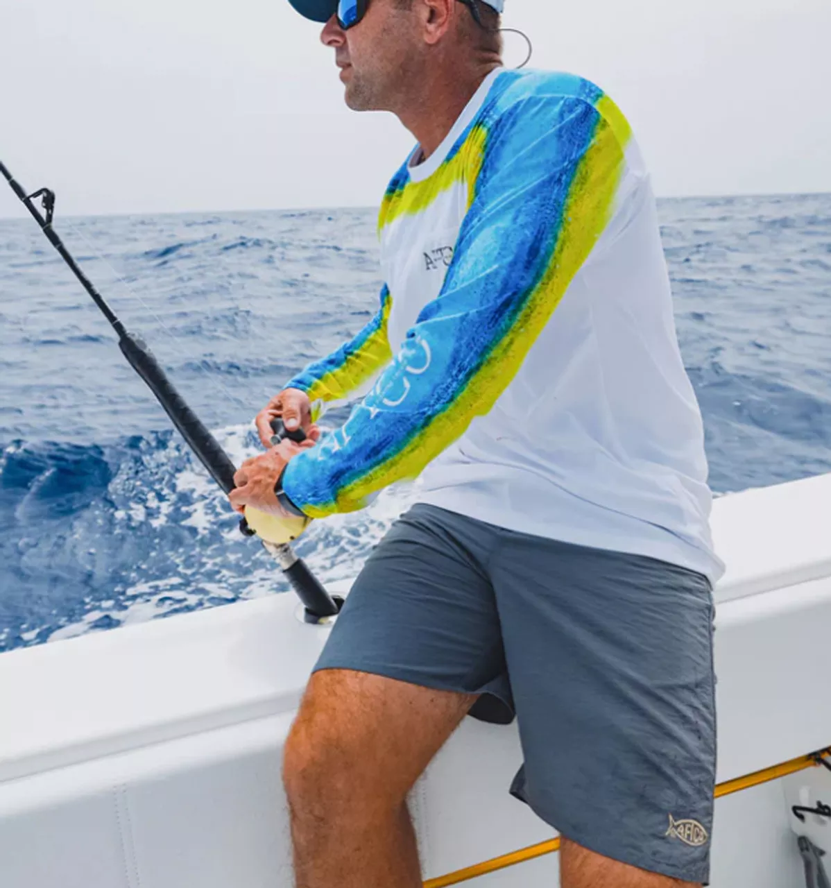 New Threads Everyday Elastic Nylon Performance Short by Aftco
