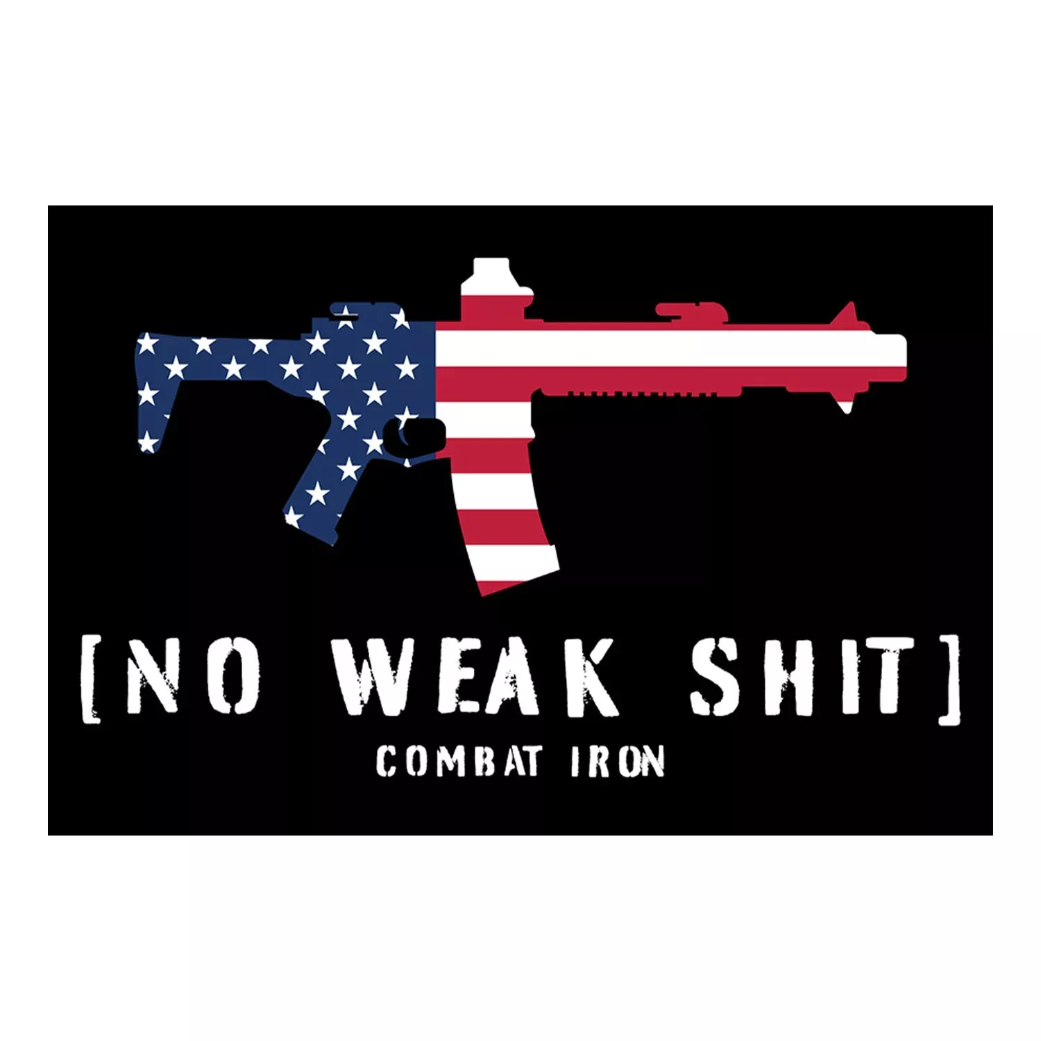 No Weak Shit USA Decal