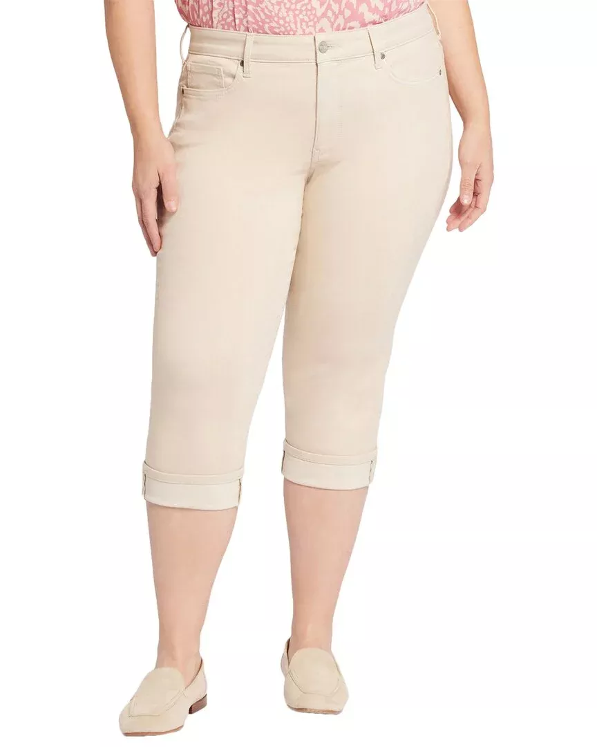 Nydj Plus Marilyn Feather Crop Jean