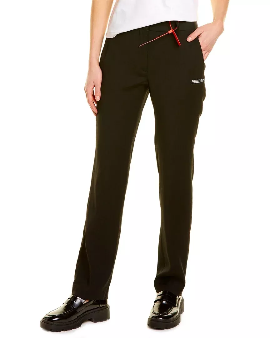 Off-White™ High-Waist Tailored Wool-Blend Pant