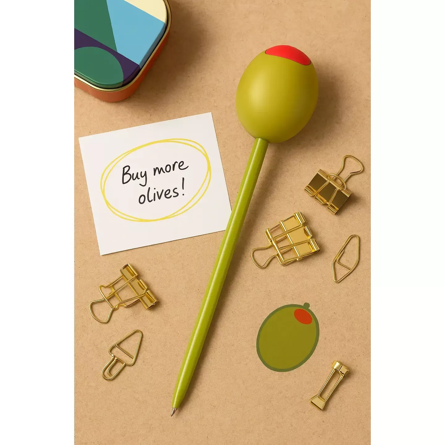 Olive Squishy Pen