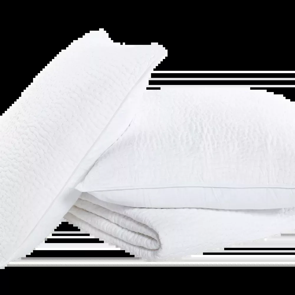 Organic Hand Stitched White Quilt