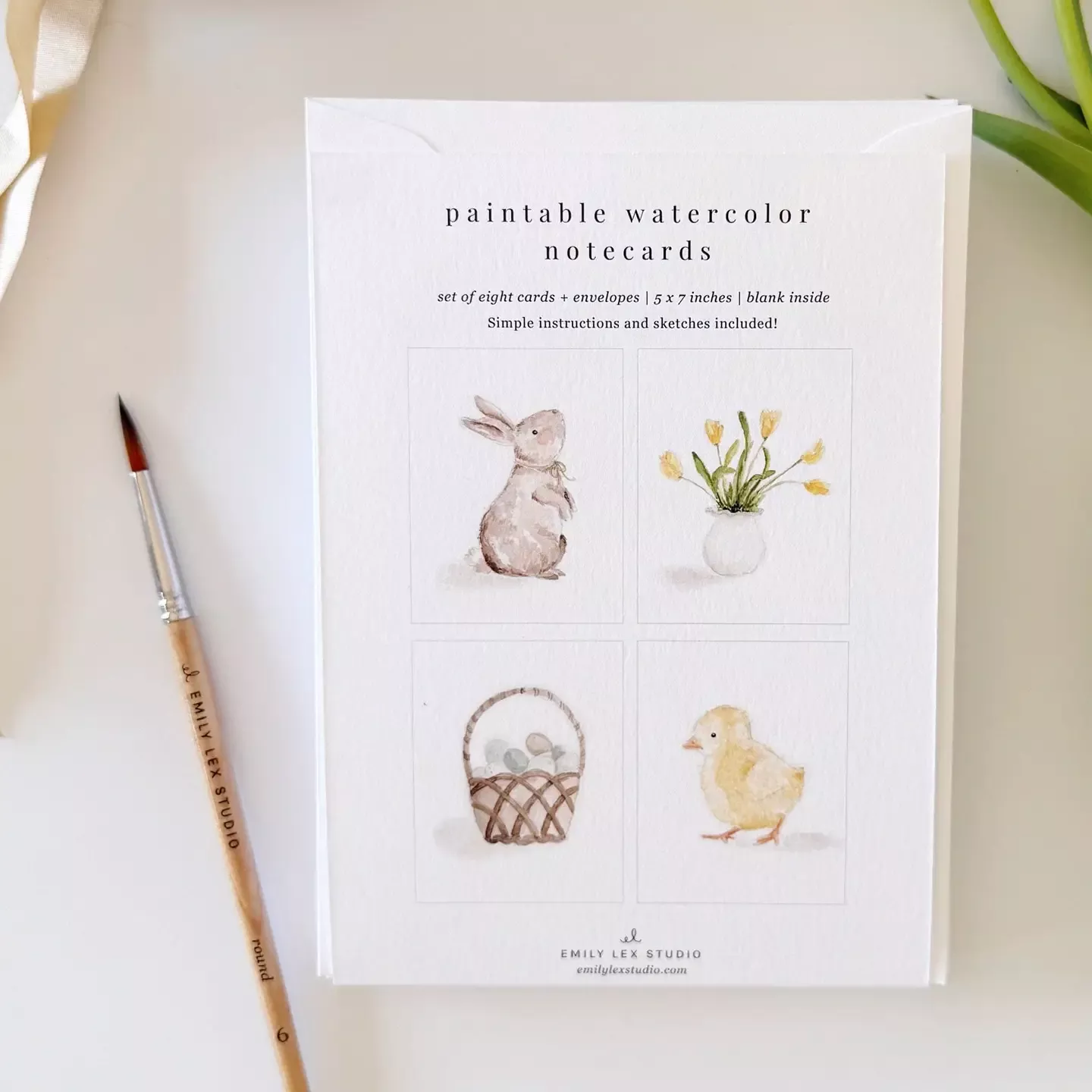 Paintable Notecards - Easter