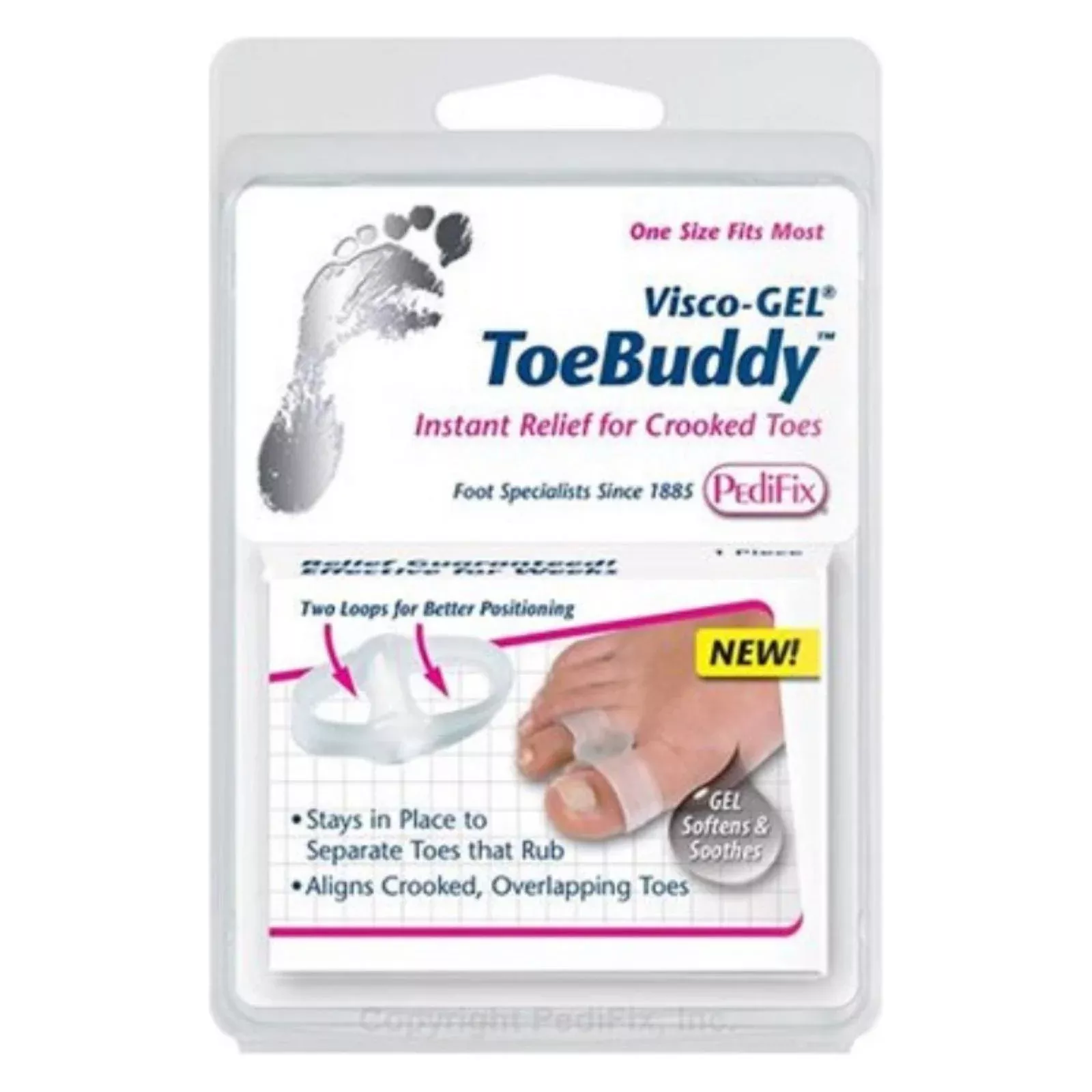 PediFix Visco-Gel Soft Toe Buddy 1 ea