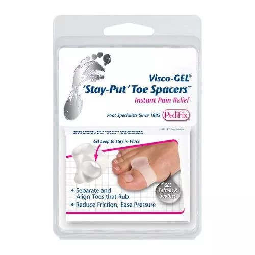 PediFix Visco Gel Stay Put Toe Separator Large 2 Count