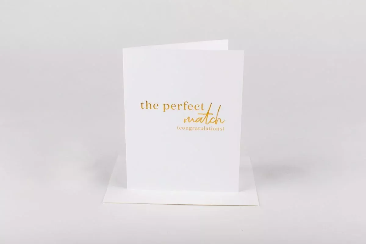The Perfect Match Card