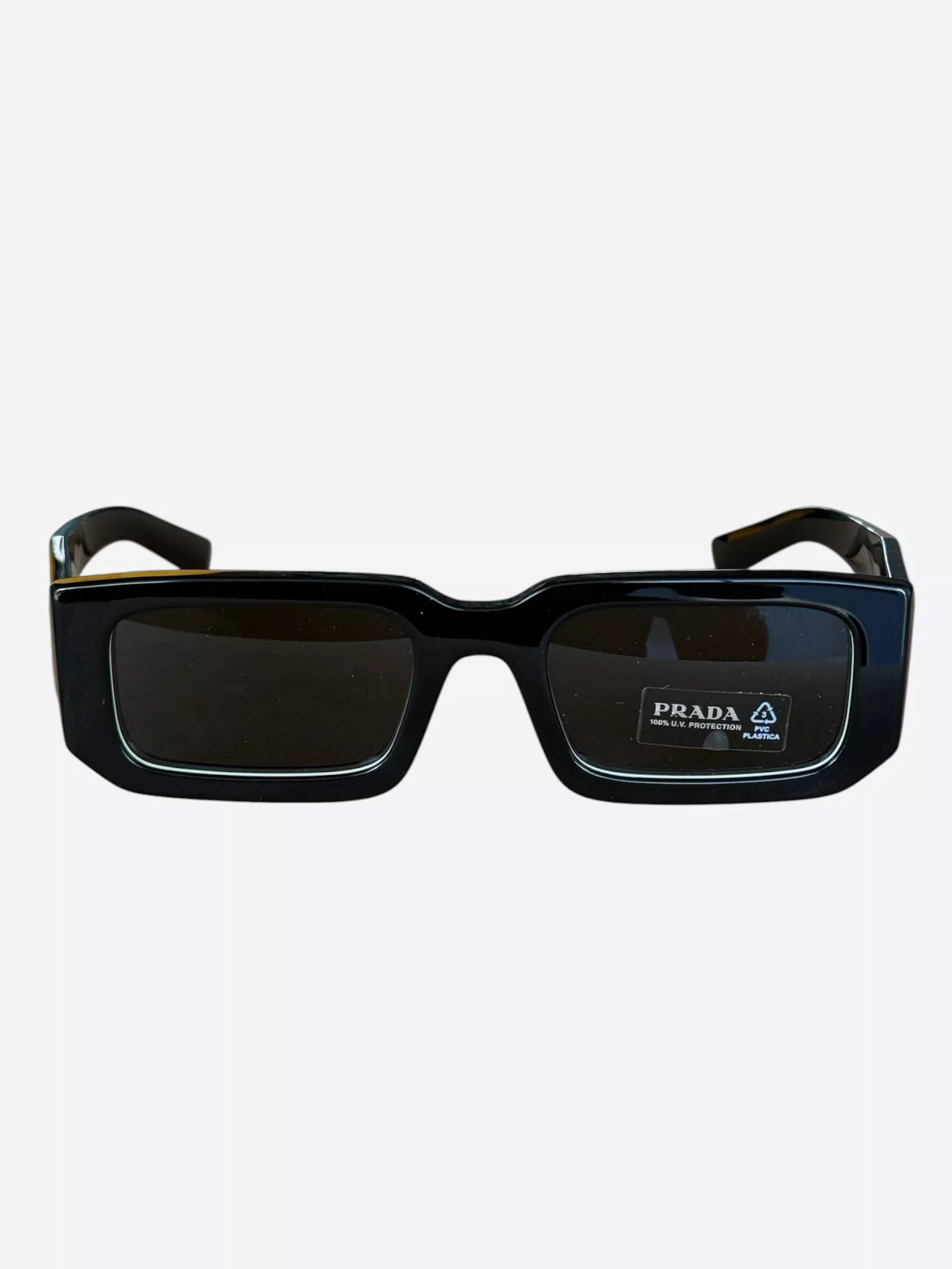 Prada Black & Silver SPR06Y Sunglasses
