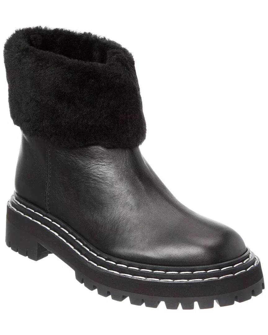 Proenza Schouler Leather & Shearling Boot