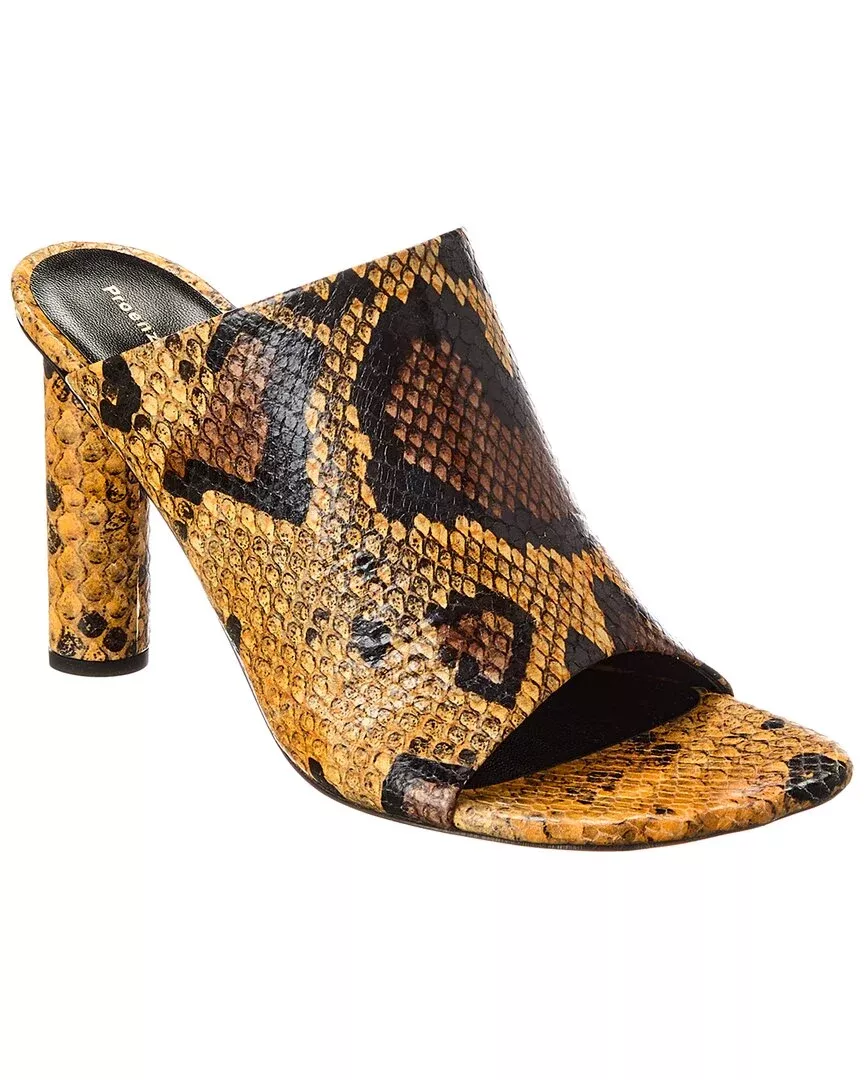 Proenza Schouler Python-Embossed Leather Sandal