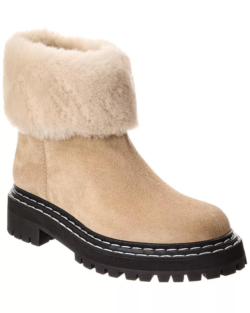 Proenza Schouler Suede & Shearling Boot