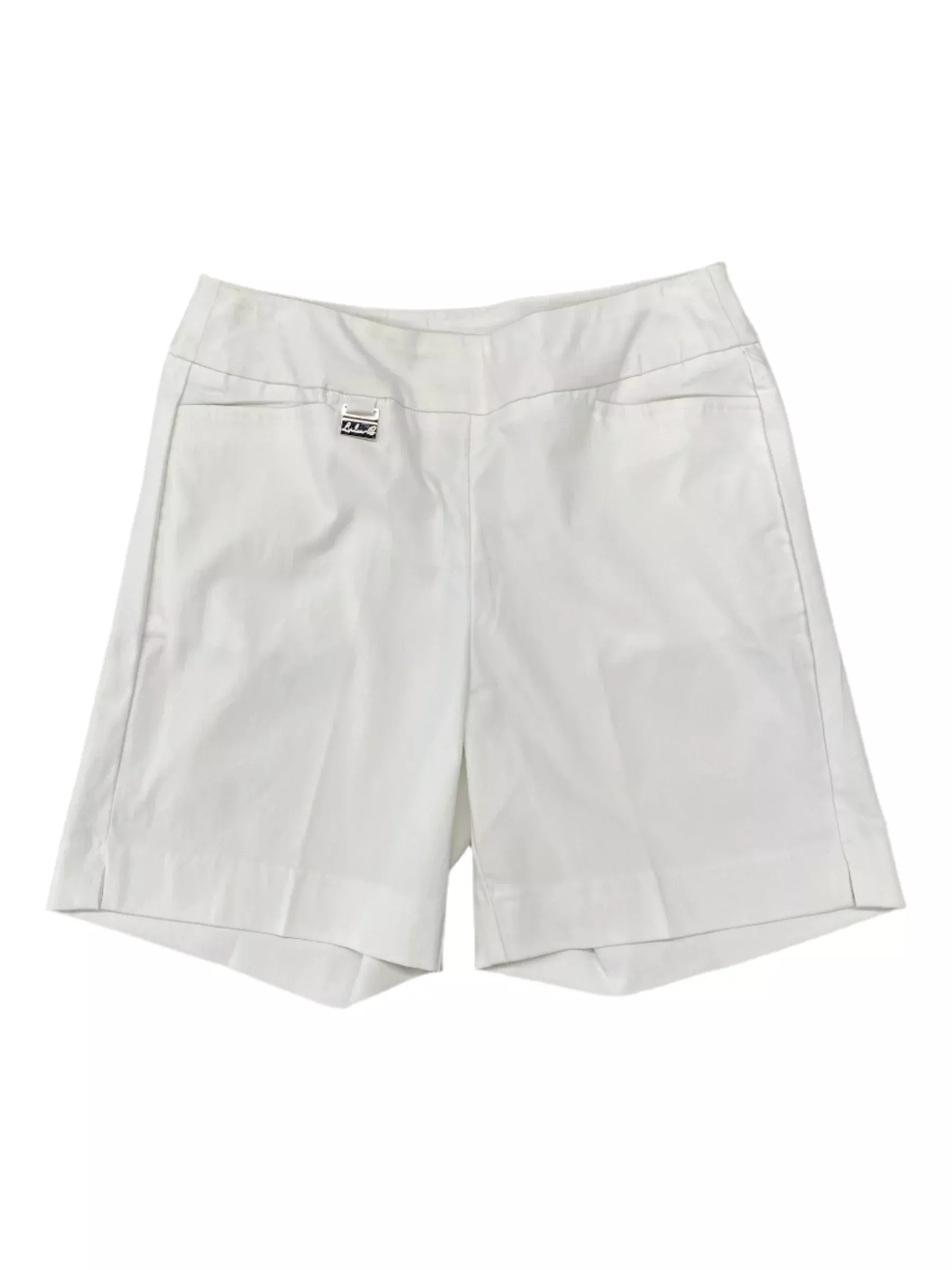 Pull On Short w/ Side Vent-White