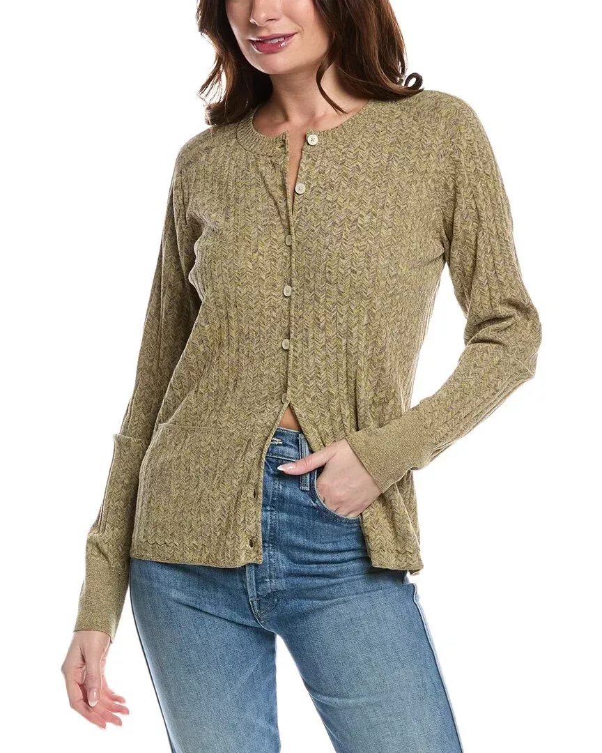 Re/Done Chevron Rib Cardigan