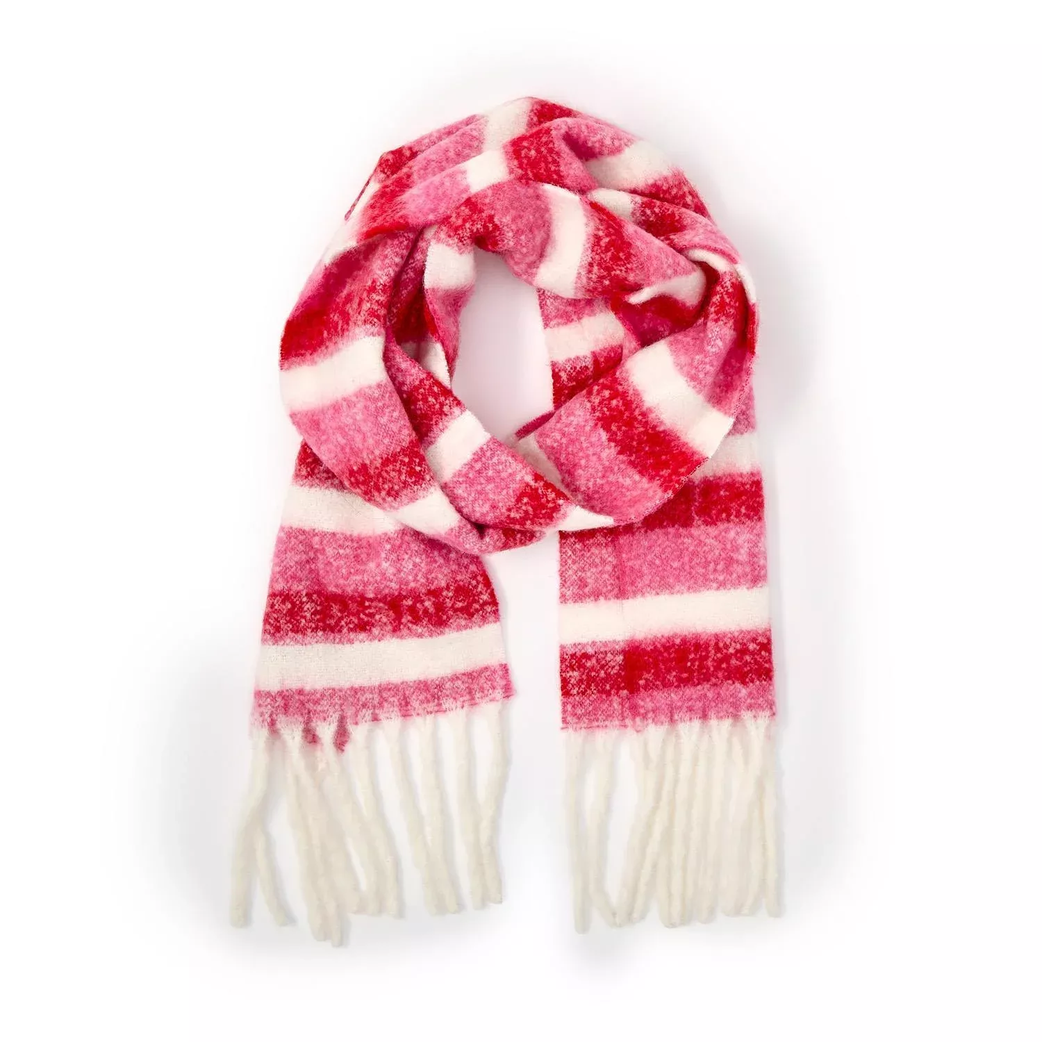 Red Striped Scarf
