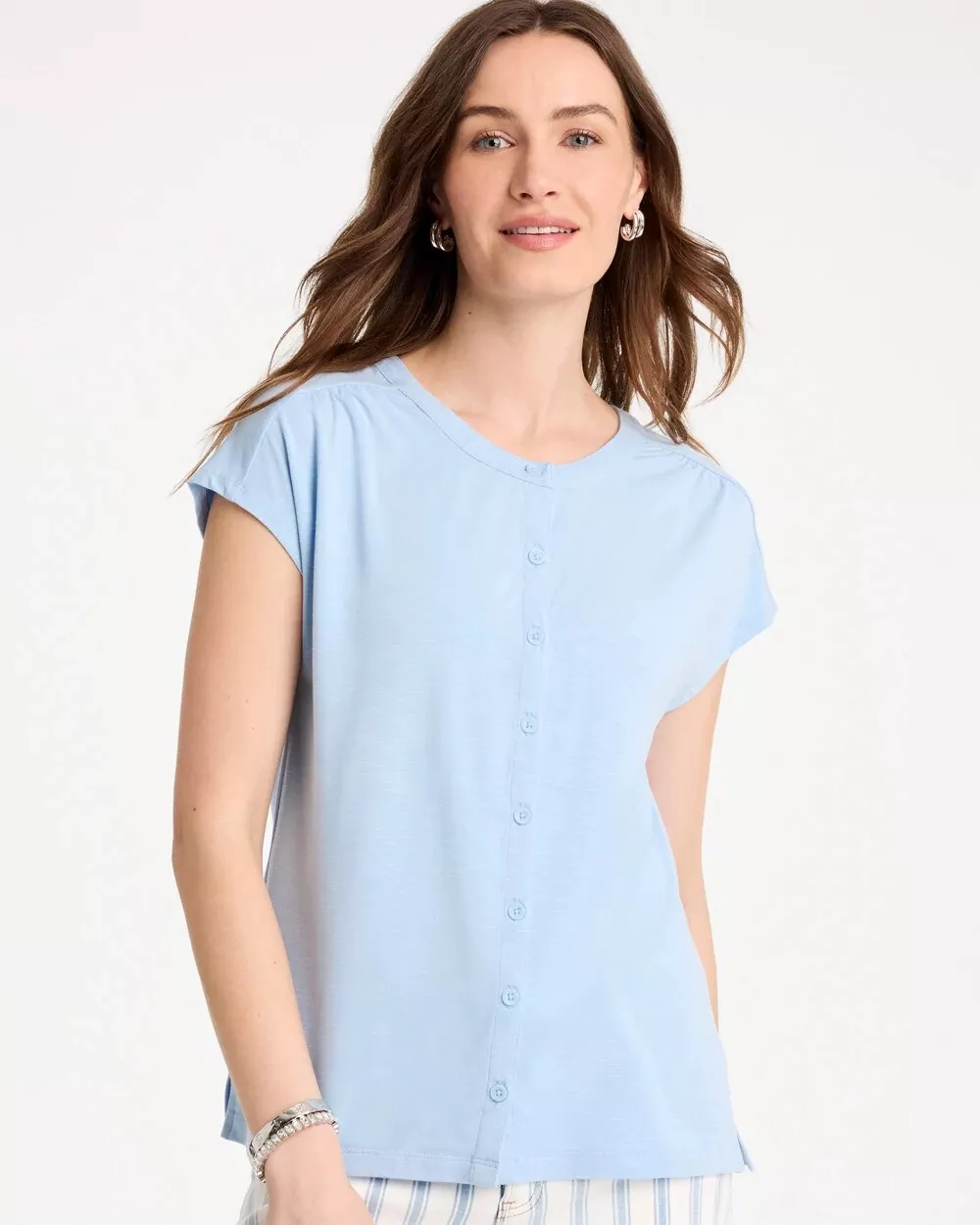 Refined Button Tee