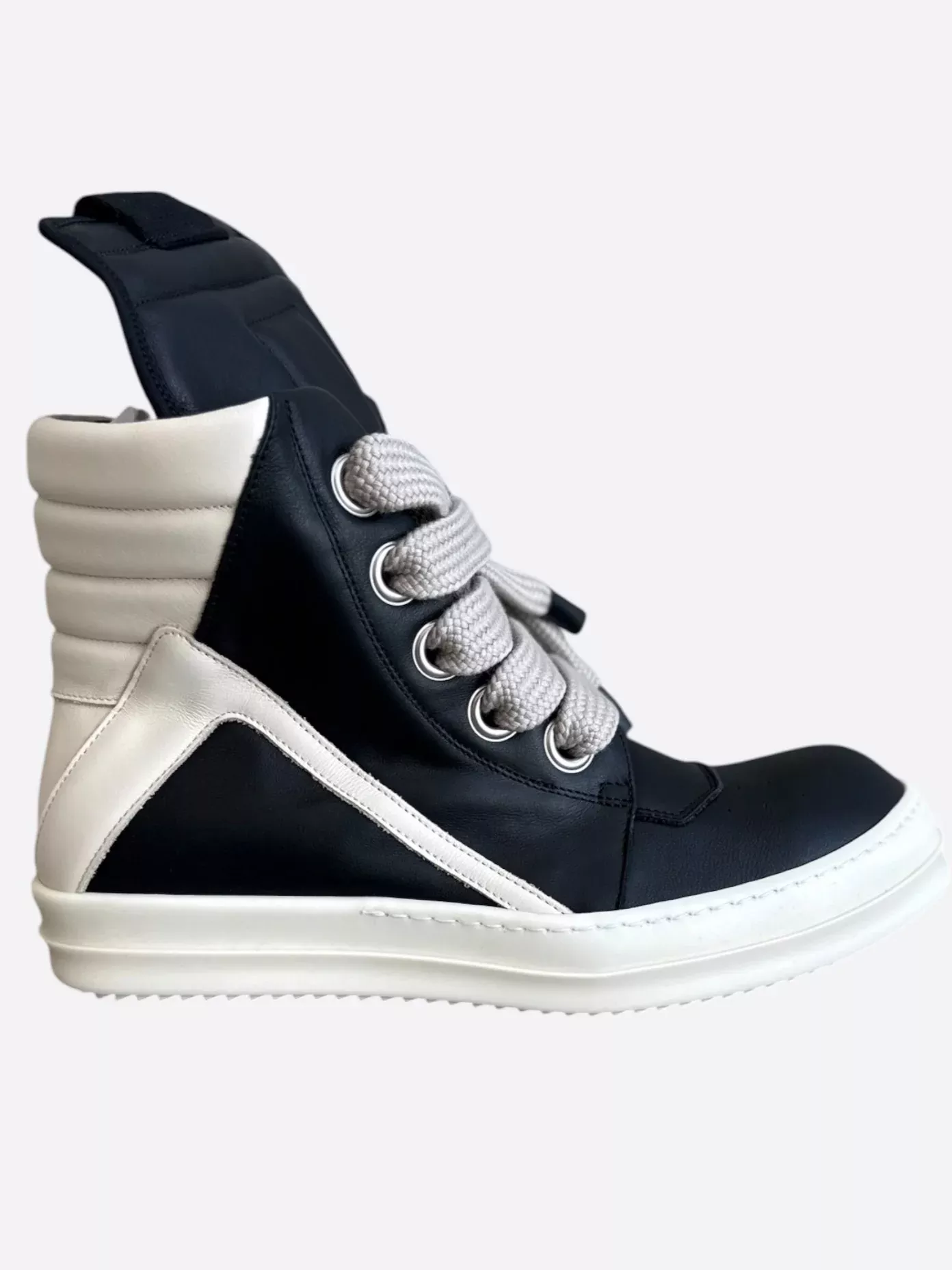 Rick Owens Black & White Jumbo Geobaskets