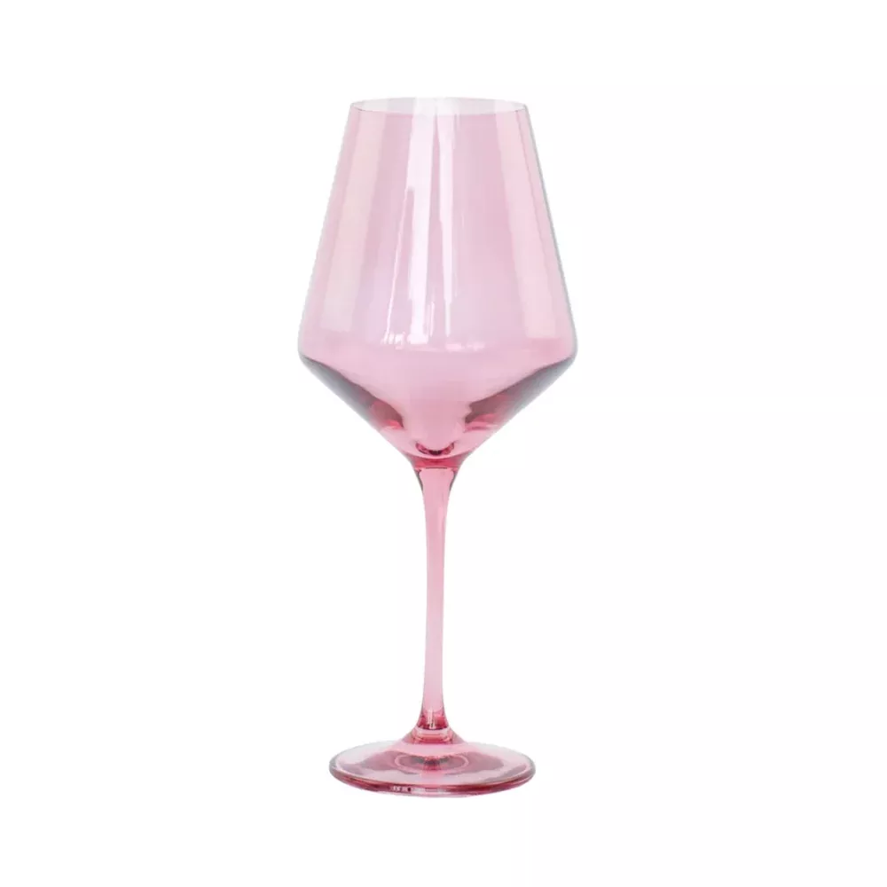 Rose Stemmed Wine Glasses