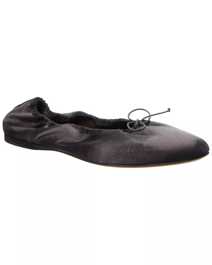 The Row Awar Silk Ballet Flat