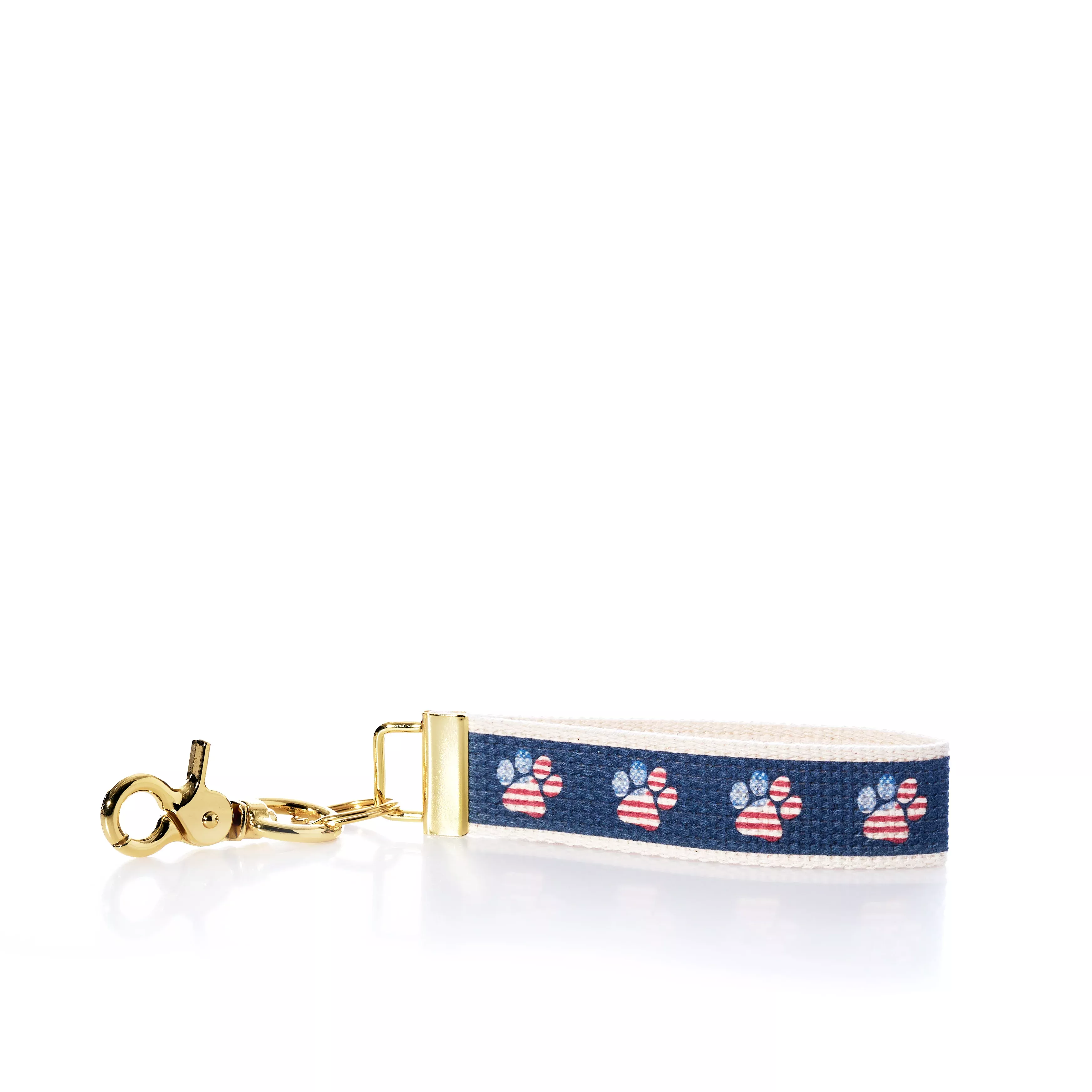 Rustic Marlin Keychain - American Flag Paw