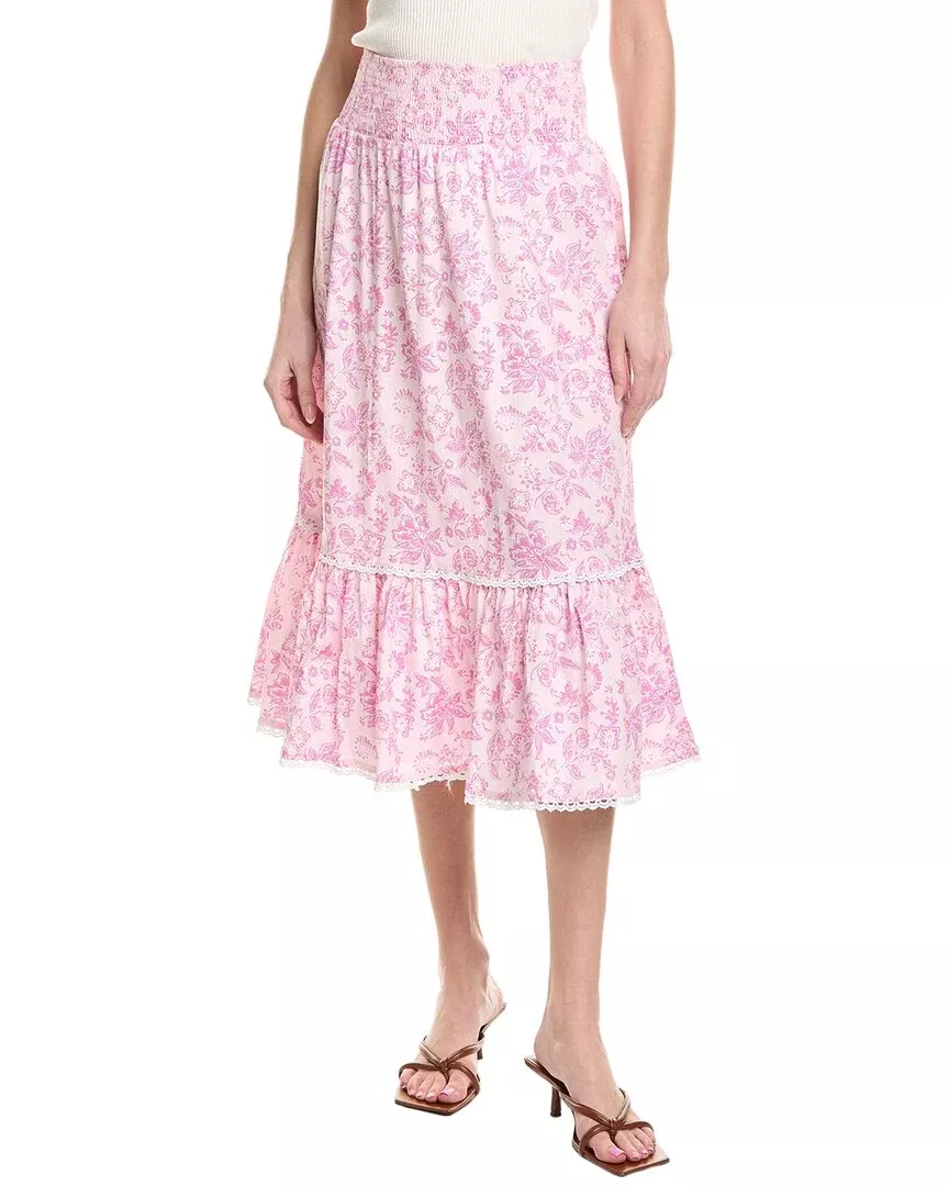 Sail To Sable Ruffle Midi Skirt