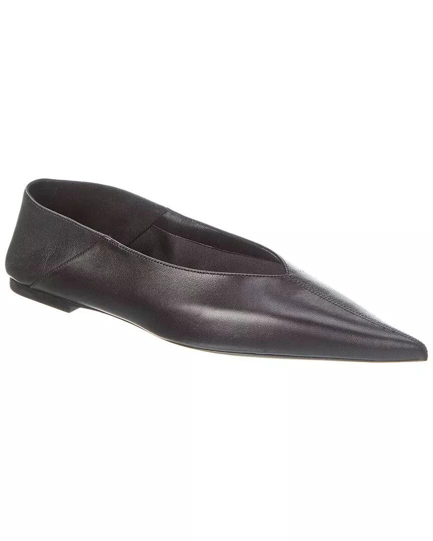 Saint Laurent Carolyn Leather Flat
