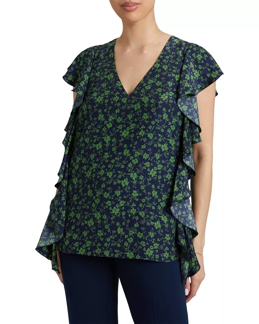 Santorelli Camryn Ruffle Blouse