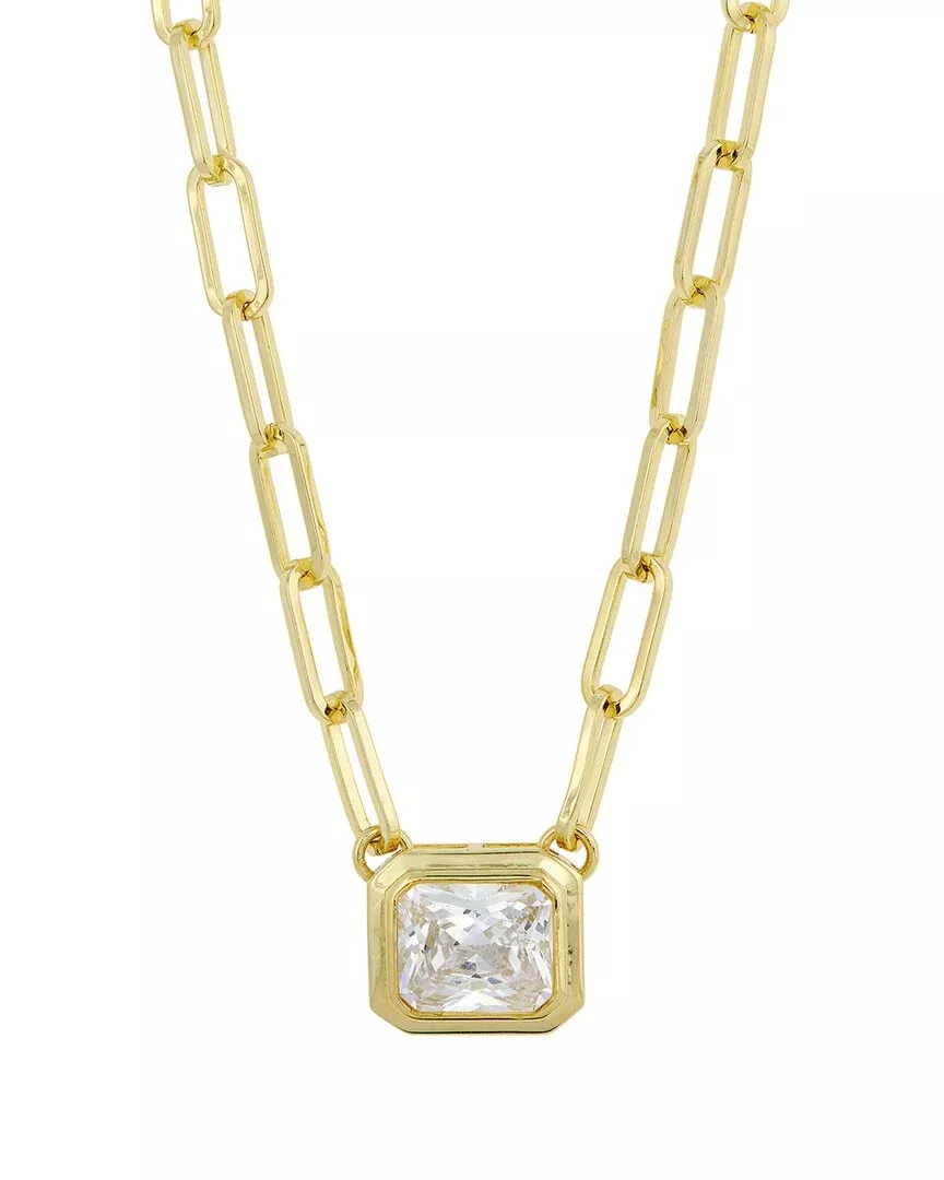 Savvy Cie SilverCz Statement Necklace