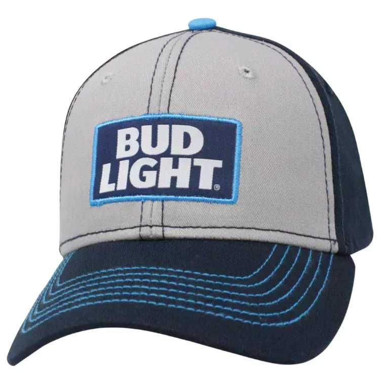 SBLNGR - Authentic Bud Light Navy Gray Cap